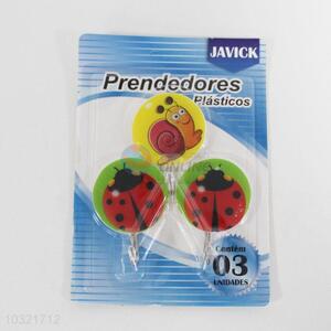 3 Pieces Insect Pattern Clothes Hook