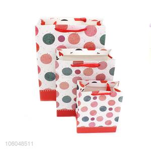 Fashion Colorful Wave Point Pattern Paper Gift Bag