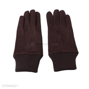 Hot selling men winter warm gloves fleece lined outdoor cycling gloves