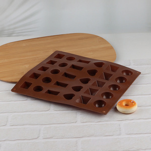 Wholesale 30-cavity silicone chocolate candy molds with 6 different shapes