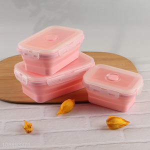 Hot selling folding silicone food container storage box