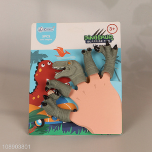 Latest products children mini dinosaur hand puppet toy