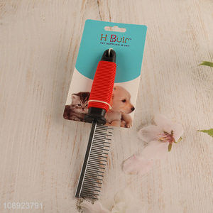 Top quality  metal toothed pet grooming brush pet comb