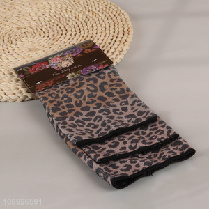 Factory Price 3PCS Leopard Print Cleaning Cloths Absorbent Dish Cleaning Towels