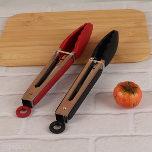 High Quality Silicone Kitchen Tongs Heat Resistant Barbecue Tongs