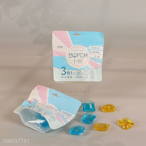 High Quality 7PCS 3-In-<em>1</em> Non-Fluorescent Scented Laundry Detergent Pods