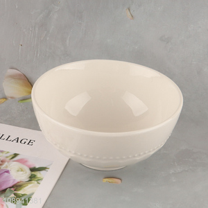 Latest products white ceramic tableware bowl for home restaurant