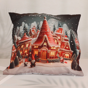 Hot Sale Christmas Throw Pillow Covers Cushion Cases for Home Decoration