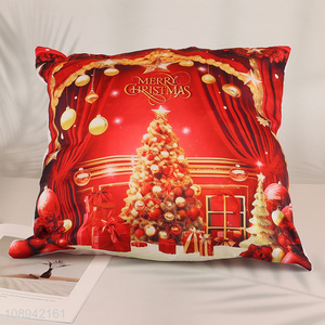 Good Quality Square Christmas Throw Pillow Covers for Christmas Decoration