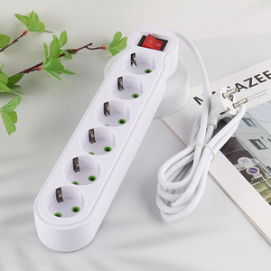 China Imports European Extension Socket Power Strip with On/Off Switch