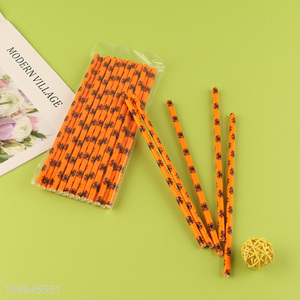 New Product Halloween Paper Straws Disposable Drinking Straws