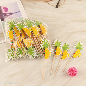 Factory Price Pineapple Cocktail Picks Hawaiian Party Picks