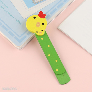 Wholesale Cartoon Wooden Bookmark Ruler Teacher Rewards for Students