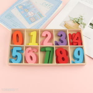 High Quality Colorful Wooden Numbers Educational Learning Wooden Toys