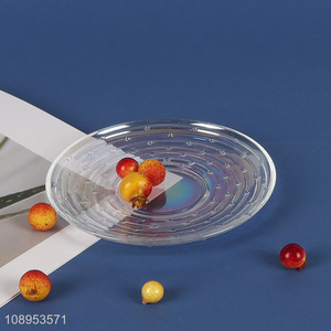 Most popular round glass saucer glass plate for tableware