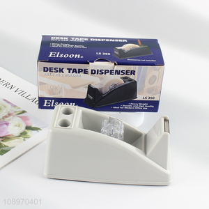 Online Wholesale Durable Desktop Tape Dispenser with Pen Holders