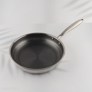 New arrival non-stick stainless iron honeycomb frying pan cooking pan