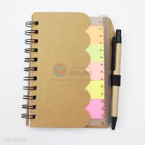 Wholesale Factory Outlet Wood Green <em>Notebook</em> Environmental protection With A Pen,Ruler,Stick Note