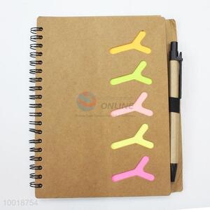 Wholesale Factory Outlet Y Character <em>Notebook</em> with Colourful Stick Note Pad and Pen