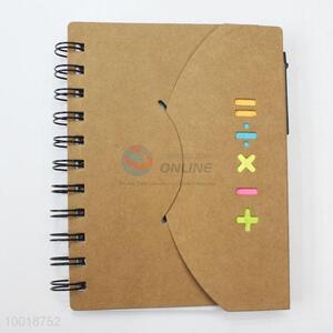 New Design Mathematical Symbols <em>Notebook</em> with Colourful Stick Note Pad Inside