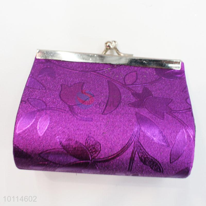 purple evening clutch