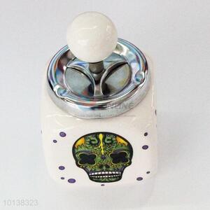 High Quality Skull Printed Ceramic <em>Ashtray</em> with Cover