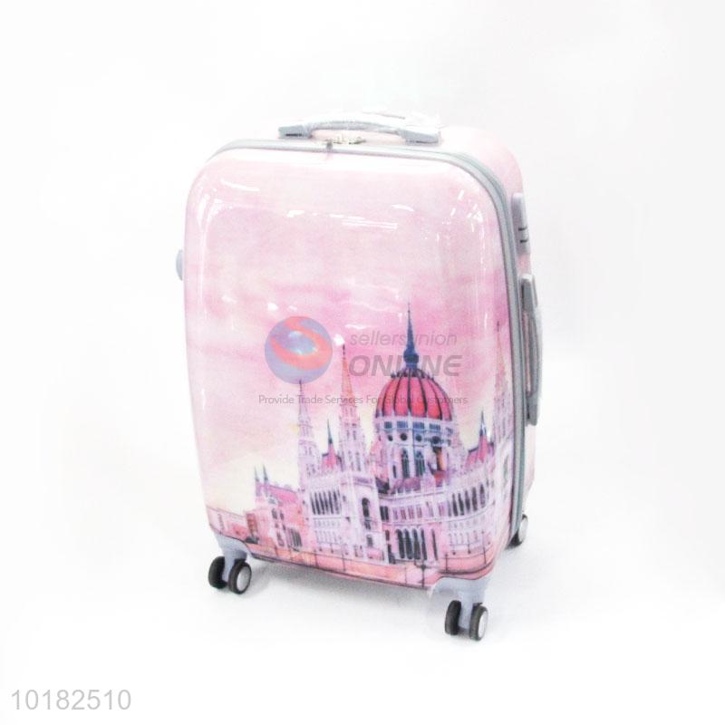 pink hand luggage case