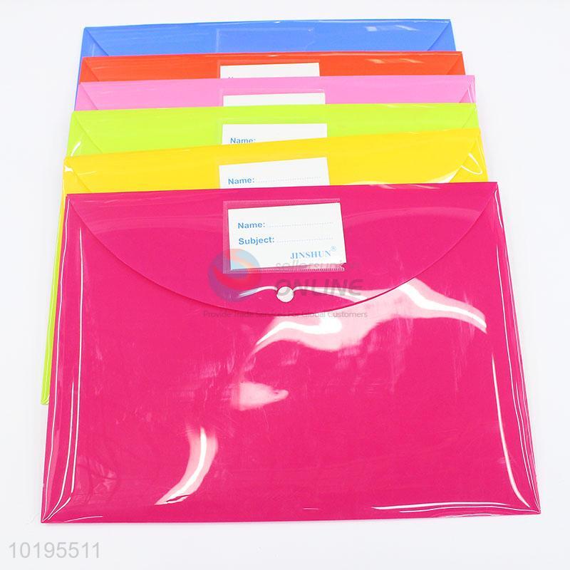 Direct Factory Six Colors Filing Bag Stationery Bag School Office Supplies  - Sellersunion Online