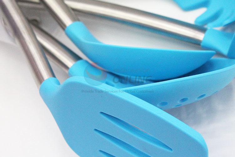 Fashion style low price cool 6pcs blue cook set