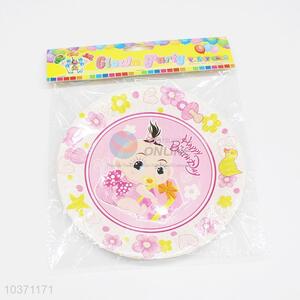 High sale baby pattern 6pcs party use paper plates