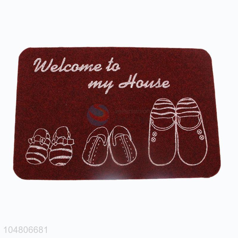 Wholesale Supplies Cartoon Shoes Printed Welcome Mat Door Mat