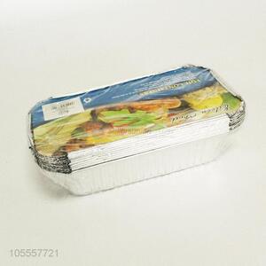 Factory price 10pcs aluminum <em>foil</em> box <em>food</em> container