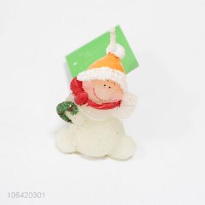 Factory sell cute snowman design christmas candle