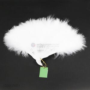 Wholesale wedding showgirl dance white <em>folding</em> feather hand <em>fans</em>