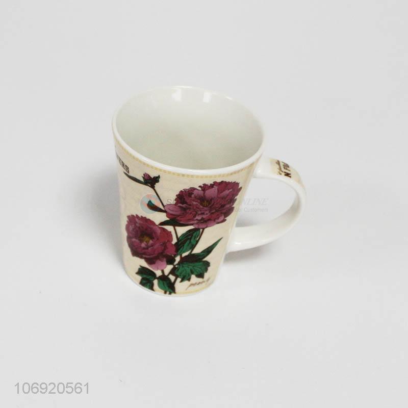 Hot Selling Rose Flowers Ceramic Cup Fashion Water Cup Sellersunion Online