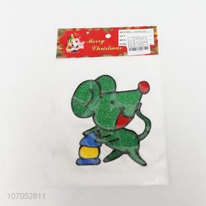 Factory Wholesale Mouse Shaped Christmas Decorative Window Sticker