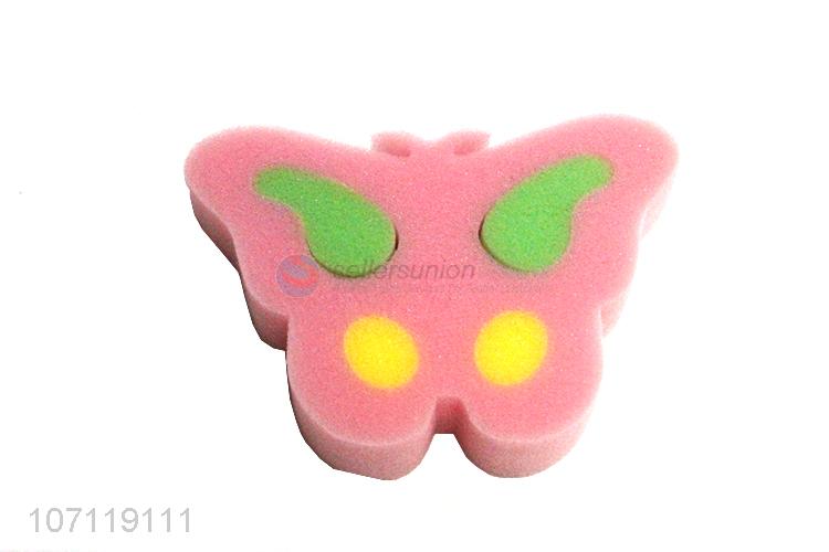 Attractive design soft butterfly shape baby bath sponge shower sponge