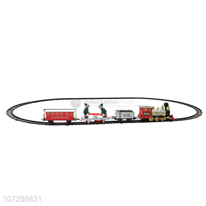 Customized cheap boys railway toy train battery operated train set