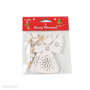 Good Quality Personalized <em>Angel</em> Shape <em>Christmas</em> Ornaments <em>Christmas</em> Wooden Pendant