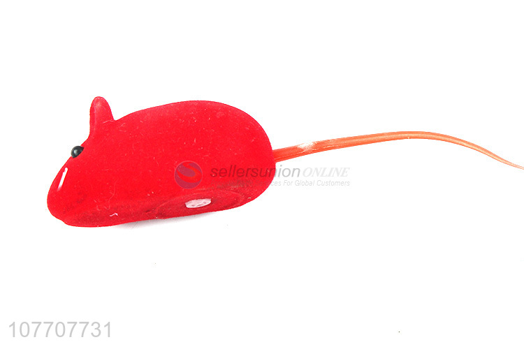 Promotional spot pet flocking mouse pet cat cat interactive toy