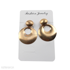 New product chunky metal earrings geometric statement <em>jewellery</em>