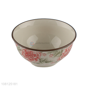 China <em>manufacturer</em> floral pattern ceramic bowls rice bowl