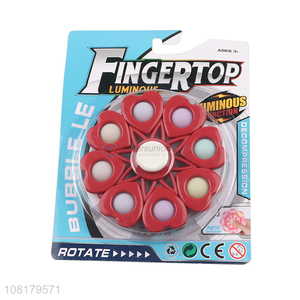 High quality creative <em>finger</em> <em>spinner</em> toys luminous toys for sale