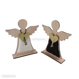 Online wholesale wooden <em>angel</em> ornaments <em>Christmas</em> tabletop decoration