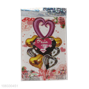 Creative design heart shape <em>love</em> foil balloon set for Valentine's Day