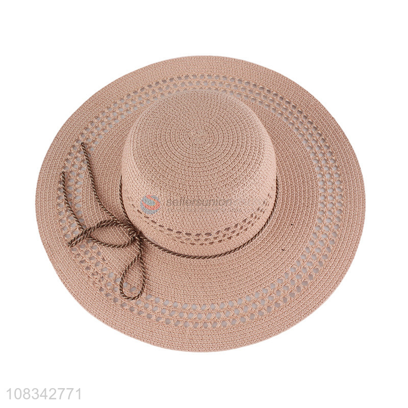 High Quality Wide Brim Straw Hat Summer Beach Sun Hat