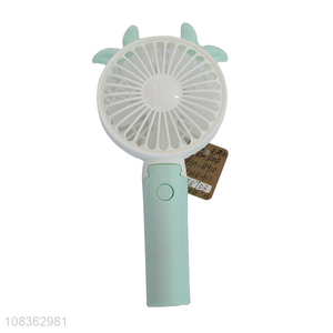 Bottom price cartoon rechargeable handheld <em>folding</em> fan for women girls