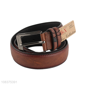 Custom simple casual jeans <em>belt</em> single prong buckle <em>belt</em> for <em>men</em>