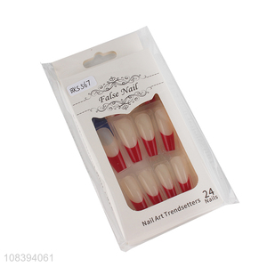 Wholesale long coffin <em>artificial</em> <em>nails</em> fake <em>nails</em> false nail tips