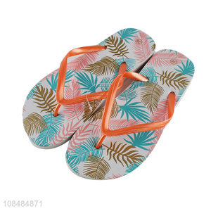 Factory direct sale fashion printed <em>flip</em> <em>flops</em> beach slippers